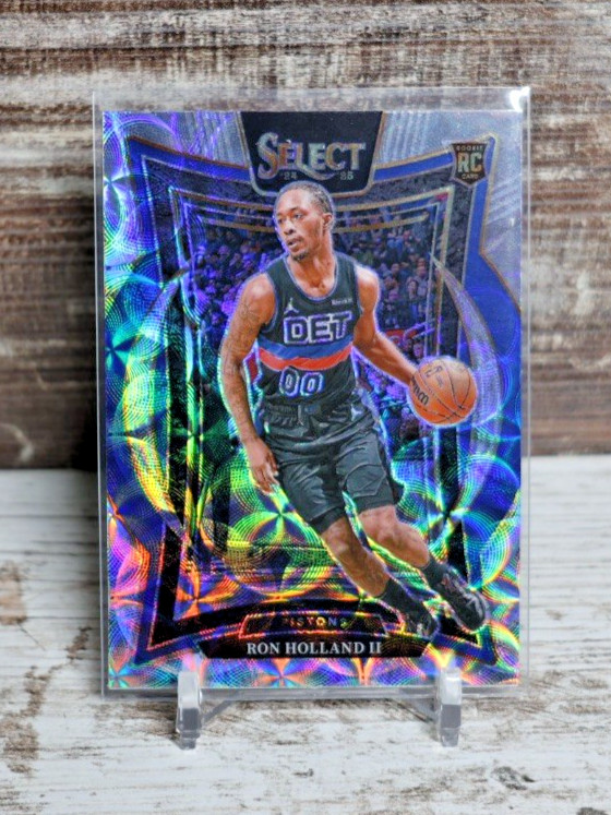 2024-2025 Panini Select _ Ron Holland II Concourse Scope Prizm RC #76 Detroit