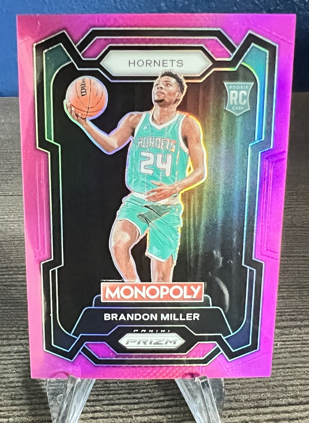 2023-24 Prizm Monopoly Brandon Miller (RC) Pink Holo #107/149 Charlotte Hornets