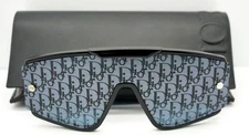 CHRISTIAN DIOR Black Mirror Oblique Print 2 Lens XTREM MU Sunglasses DIORXTREM