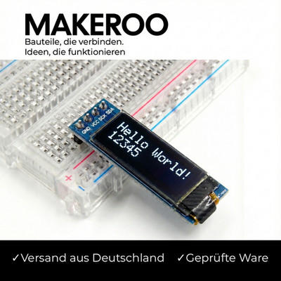 0.91 Zoll OLED Display Modul 128x32 SSD1306 I2C für Arduino