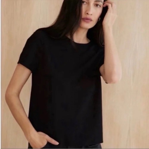 Jenni Kayne Crepe T-Shirt Black L