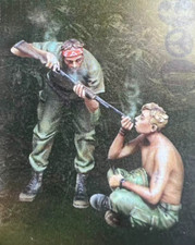 1/35 Vietnam War Soldiers Resin Figure Set – 2 Smoking US Troops Unpainted Kit