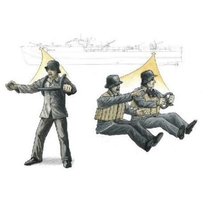 CMK 129-F72160 GERMAN DECK CREW FOR REVELL SCHNELLBOOT S-100 1/72
