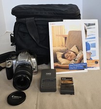 Canon EOS Digital Rebel XT Silver 8MP Digital SLR Kit EF-S 18-55mm Lens USB