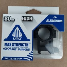 UTG 30mm SCOPE RINGS QD TWIST LOCK TACTICAL HIGH PROFILE WEAVER PICATINNY MOUNT