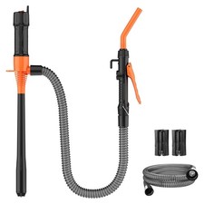 2.4 GPM Powered Battery Quick Liquid Fuel Transfer Pump with Flow Control Nozzle