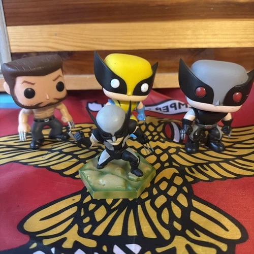 Funko Pop! 3 Vinyl Marvel Wolverine/ Logan #28 OOB Loose 2013, 2011.