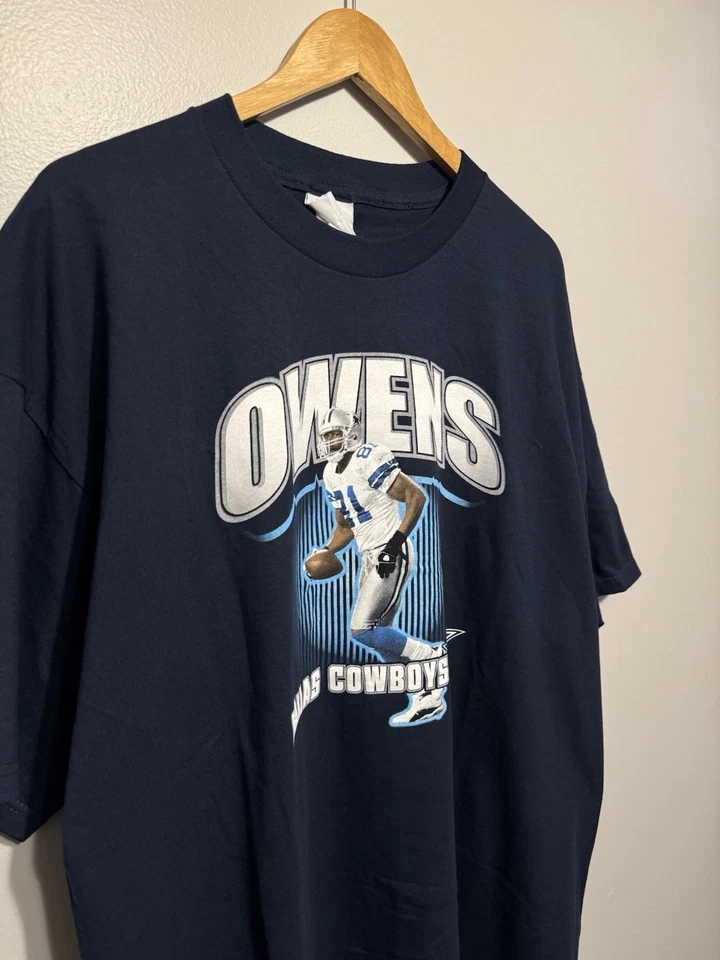 Camiseta De Colección Dallas Cowboys Terrell Owens—Azul Marino Para Hombre XXL Suelta Cuadrada Foto 2 de 4