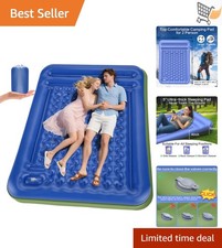 Double Sleeping Pad Nylon Tpu Waterproof 5 Inch Self-Inflating for Camping