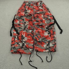 VTG UFO Cargo Pants XXS Mens 30" Waist Camo Parachute Raver Skater Y2K Grunge