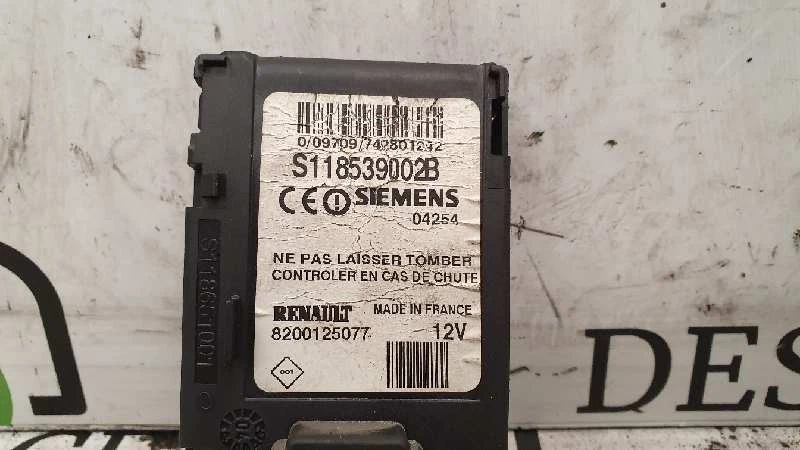 S118539002B Dispositivo antirrobo llave de encendido 143017 para RENAULT SCENIC II 1.9 Foto 2 de 2