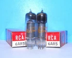 6AR5 NOS RCA radio audio vintage electron amplifier vacuum tubes 2 valves 6AR5