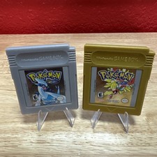 Pokemon Gold + Silver Versions Nintendo Gameboy Color Authentic Vintage Games