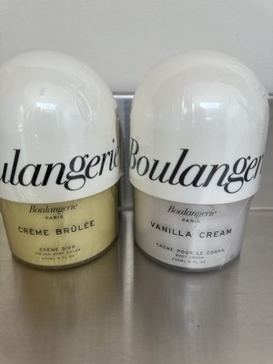 BOULANGERIE PARIS Set of 2 Cream Brûlée +Vanilla Creme Body Cream Exp: 2028 New