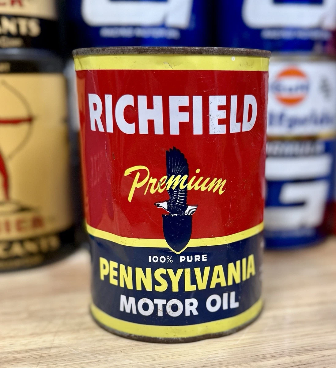 Richfield In Collectible Gas & Oil Advertising Cans And Buckets Richfield In Collectible Gas & Oil Advertising Cans And Buckets