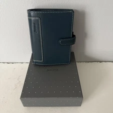 Filofax Pocket Size Holborn Organizer Planner Diary Blue Leather 025115 New