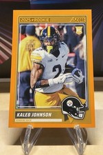 2025 Panini Score Kaleb Johnson Rookies #12 Orange RC Pittsburgh Steelers