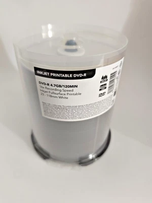 MEDIARANGE 100 JEProTec SP413 DVD-R 4,7Gb 16x Inkjet vollflächig bedruckbar 23-118mm