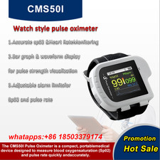 CMS50I Wrist Pulse Oximeter - Blood Oxygen SPO2  Heart Rate PR Monitor w/ S