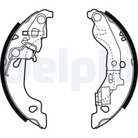 Delphi Bremsbackensatz LS1858 Passend FüR Fiat