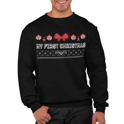 My First Christmas lustiger hässlicher Weihnachtspullover Unisex Sweatshirt Erwachsene Geschenk