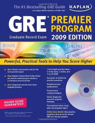 Kaplan GRE Exam 2009 Premier Program (w/ CD-ROM) (Kaplan GRE Premier Program (W/