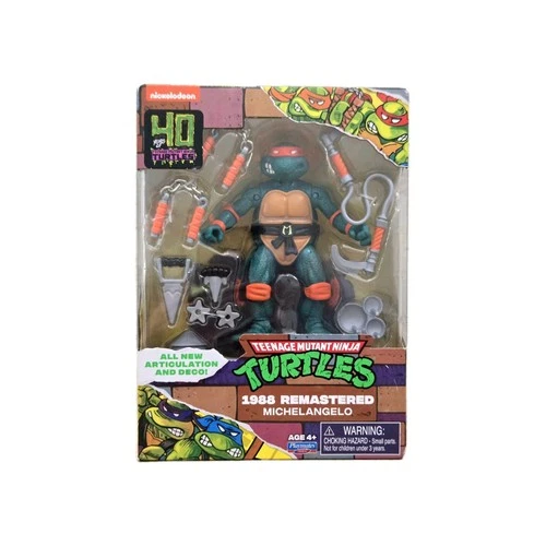Playmates Teenage Mutant Ninja Turtles MICHELANGELO 1988 Remastered TMNT Figure