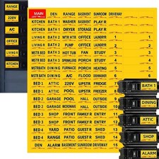 Premium Easy Read and Install Circuit Breaker Labels, Breaker Box Label, Electri