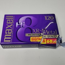 Maxell Hi 8 120 minute XR-METAL Professional Quality 8mm Camcorder videotape