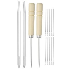 Doll Hair Rooting Holders Kit, 0.8mm Doll Hair Rerooting Knitting Needles wit...