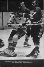 1973 Rangers Islanders NHL Vintage Hockey Page - Terry Crisp