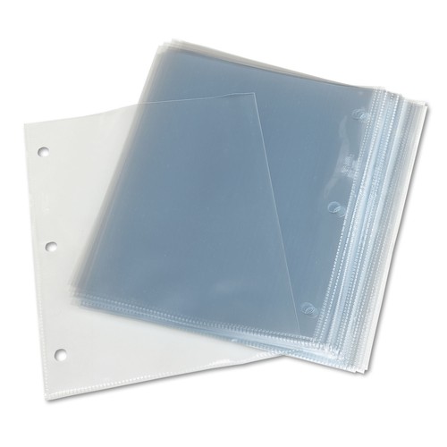 Avery Top-Load Poly 3-Hole Punched Sheet Protectors Letter Diamond Clear 50/Box - Picture 4 of 7