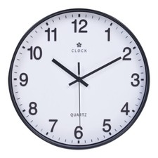 12" Round Wall Clock Silent Non Ticking Clocks for Living Room Bedroom Kitchen