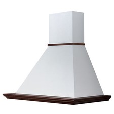Cappa cucina legno SLIM 90 frassino scuro  e bianco con motore