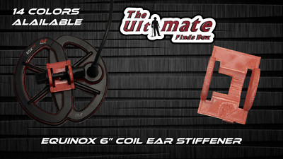 Minelab Equinox 900 6'' coil ear stiffener 14 colors available