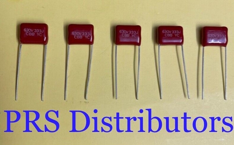 ぴん1 Metallized Film Capacitor 333J 630V 33nF 0.033uF Polyester