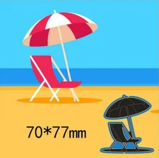  Metal Cutting Dies Shade Beach Chair DIY Scrapbooking Photo Album Embossing 