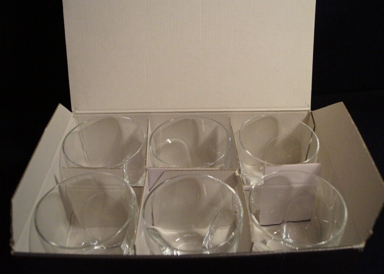 6 Hennessy X.O Thumb Print Lowball Snifter Glasses Boxed eBay