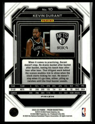 2022-23 Panini Prizm #10 Kevin Durant Prizms Green Wave | eBay