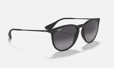 New RAY BAN Erika Sunglasses Black Frame RB 4171 601/50 54 18 145 Black Lenses