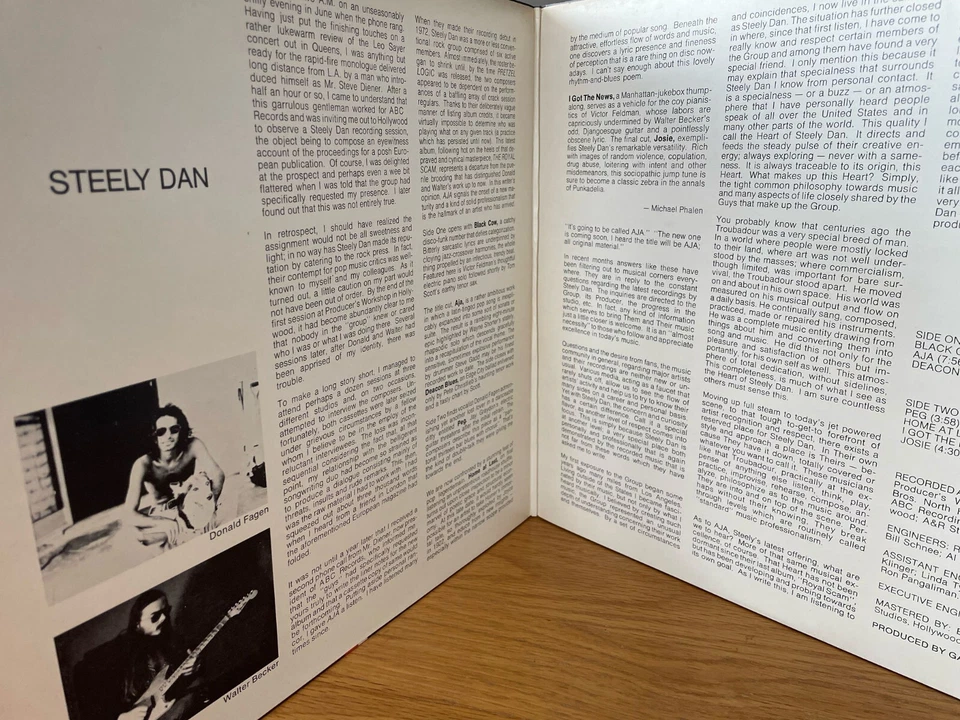 STEELY DAN - AJA 1st UK Press ABC Records 1977 LP VG+ - Image 4 of 4