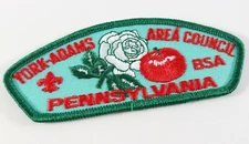 Vintage York Adams Area Council Pennsylvania Boy Scout BSA Shoulder CSP Patch