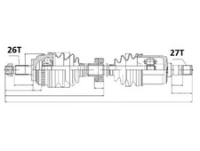 Anrtiebswelle Honda Hr-V 99- /Vorne Rechts/