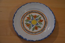 Alter Teller aus Keramik, um 1800