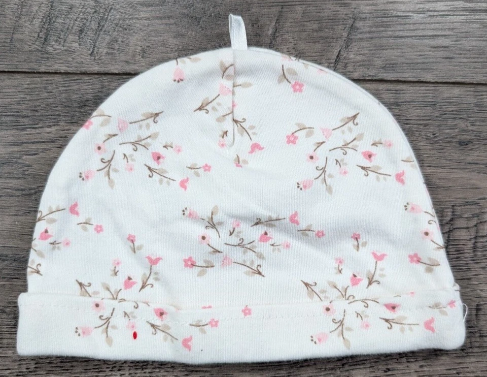 Ropa para bebé niña Little Me 9 meses flor de cerezo gorro floral sombrero Foto 2 de 2
