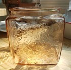 Vintage Madrid Pink Depression Glass Cookie/Biscuit Jar (No Lid) — photo 6