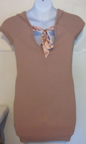 New Nwt H & M misses size 12 mauve pink SOFT SWEATER TUNIC DRESS o2 - Picture 2 of 4