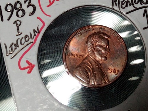 Mint Error Coin Lincoln 1c Cent Penny 1983 p Double Rim - Picture 11 of 24