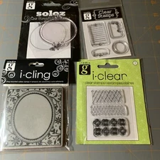 Studio G Clear Stamps Crafts Scrapbooking Floral Frame Journal Design