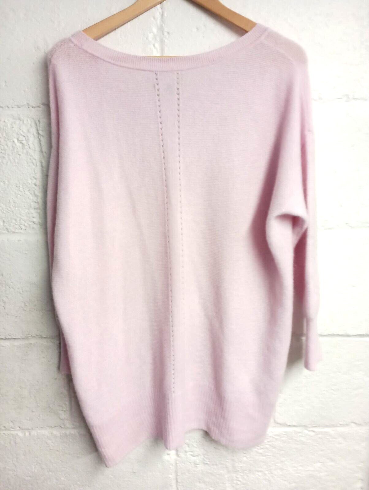 Pure Collection pink long cashmere jumper size 20 eBay